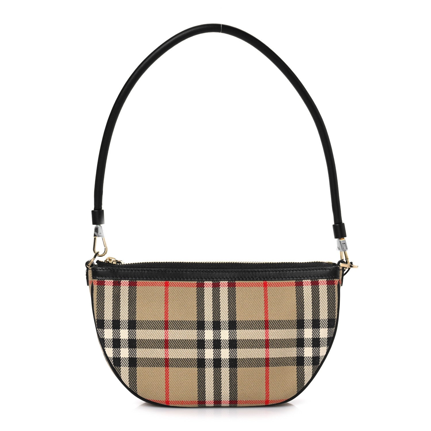Burberry Vintage Check Calfskin Olympia Pouch Archive Beige 1 of 8