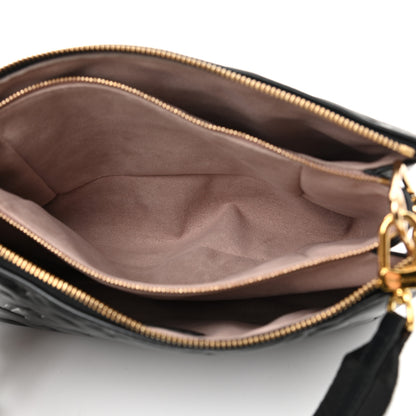 Louis Vuitton Lambskin Embossed Monogram Coussin PM Black 5 of 11