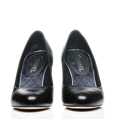 Chanel Lambskin Crystal CC Pumps 39 Black 2 of 10