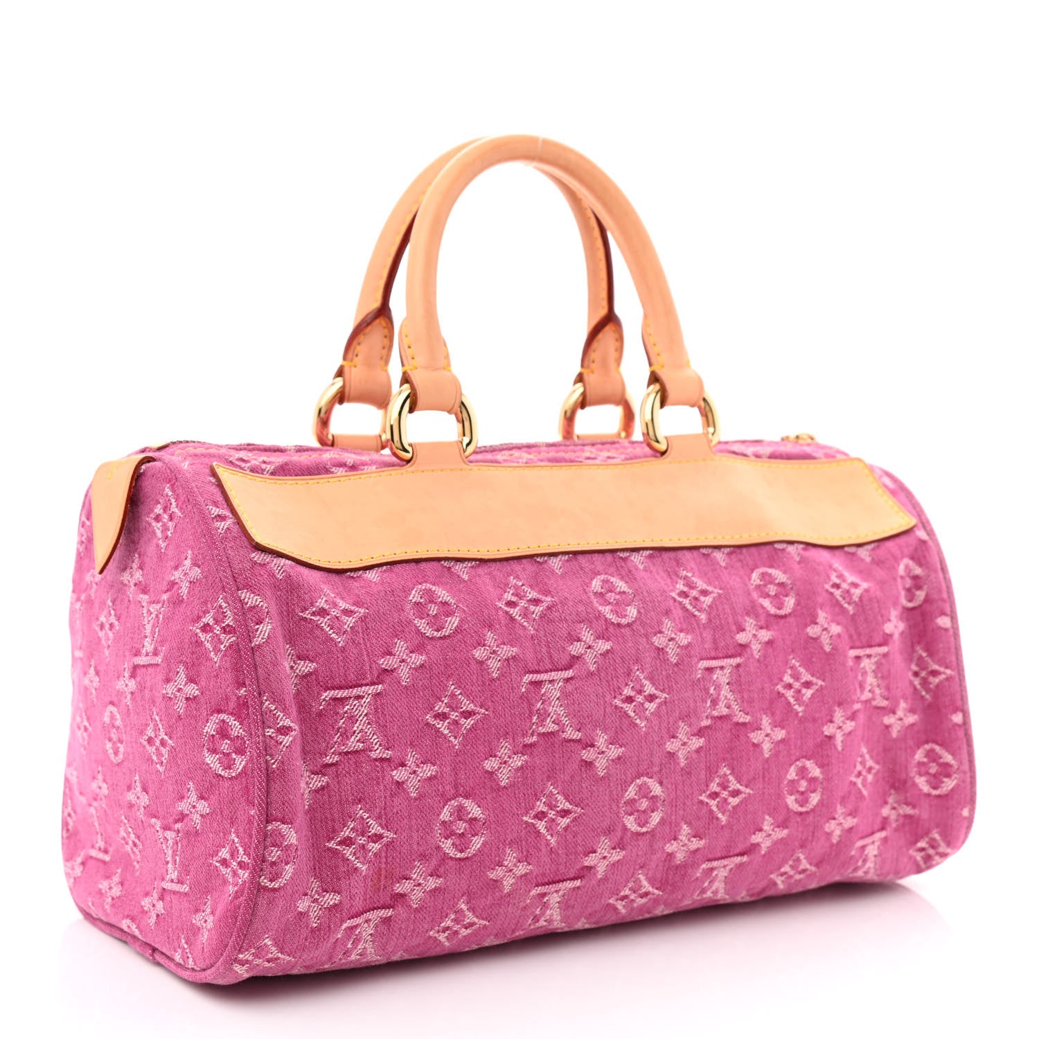 Louis Vuitton Monogram Denim Neo Speedy Fuchsia 3 of 10