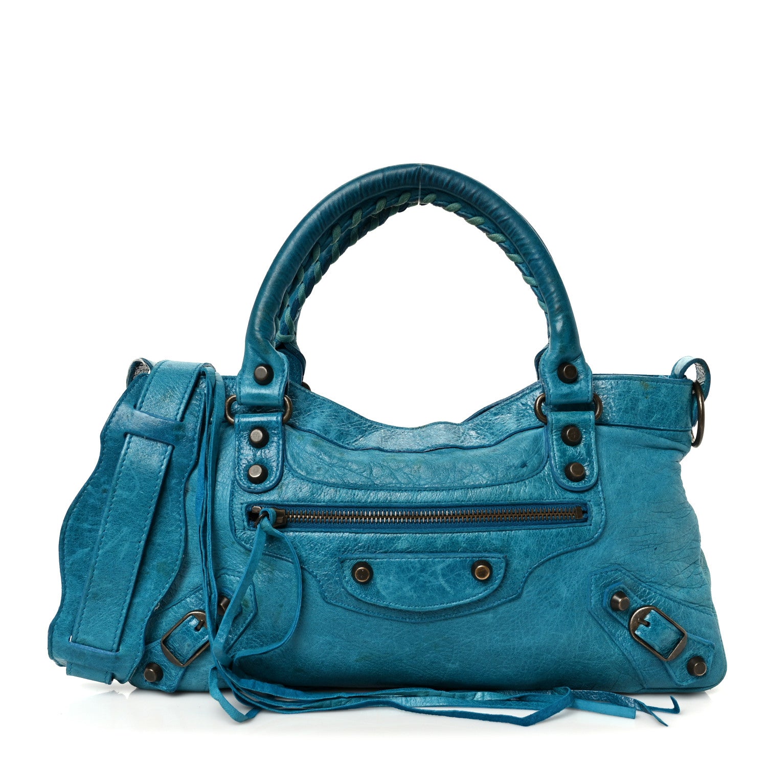 Balenciaga Chevre Classic Hardware First Turquoise 1 of 12