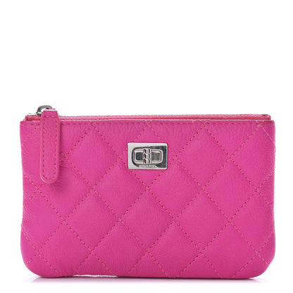 Chanel Goatskin Quilted Small Reissue Cosmetic Case Pink 1 of 10