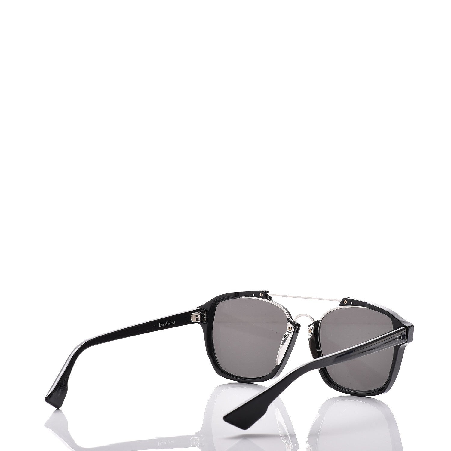 Christian Dior Abstract Square Mirrored Sunglasses Black 4 of 11