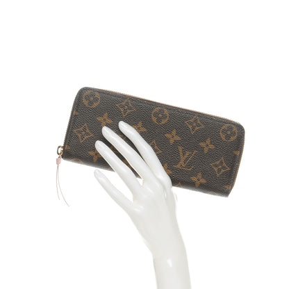 Louis Vuitton Monogram Clemence Wallet Rose Ballerine 2 of 7