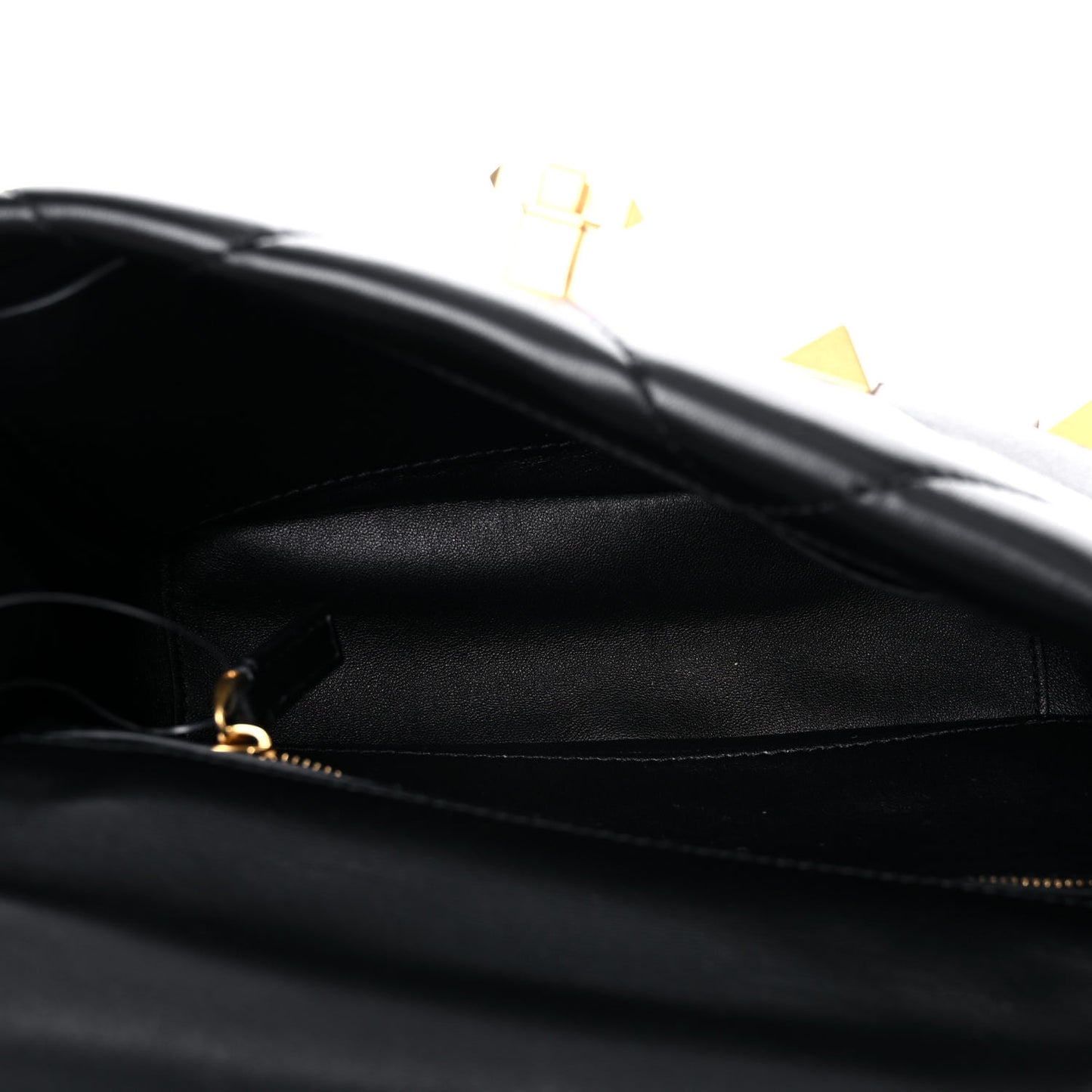Nappa Medium Roman Stud Shoulder Bag Black