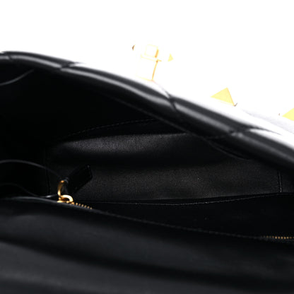 Valentino Garavani Nappa Medium Roman Stud Shoulder Bag Black 9 of 11