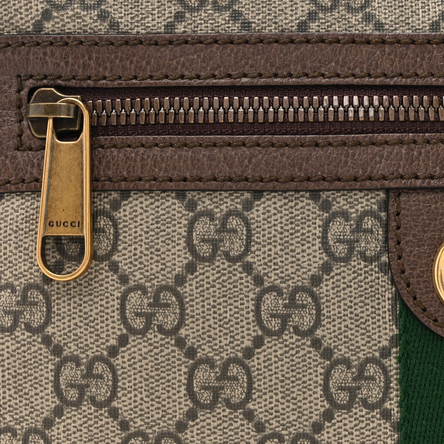 Gucci Soft GG Supreme Monogram Medium Ophidia Belt Bag Dark Brown 8 of 10