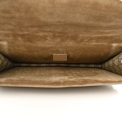Gucci GG Supreme Monogram Suede Dionysus Clutch Beige Taupe 5 of 9