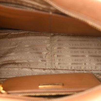 Prada Saffiano Lux Bauletto Caramel 5 of 12