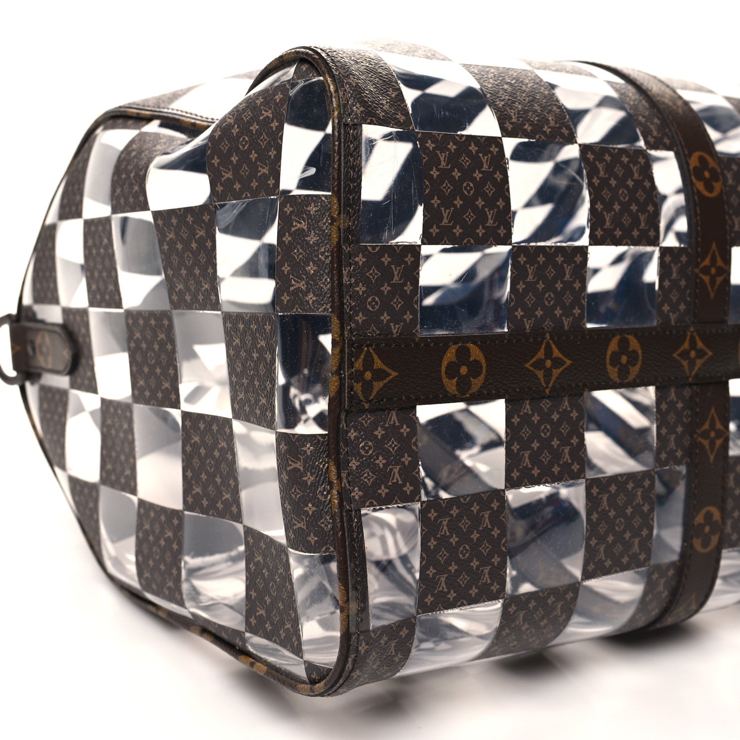 Louis Vuitton PVC Monogram Chess Keepall Bandouliere 50 7 of 9