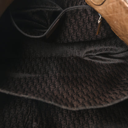 Christian Dior Calfskin Medium Gaucho Double Saddle Bag Brown 5 of 11