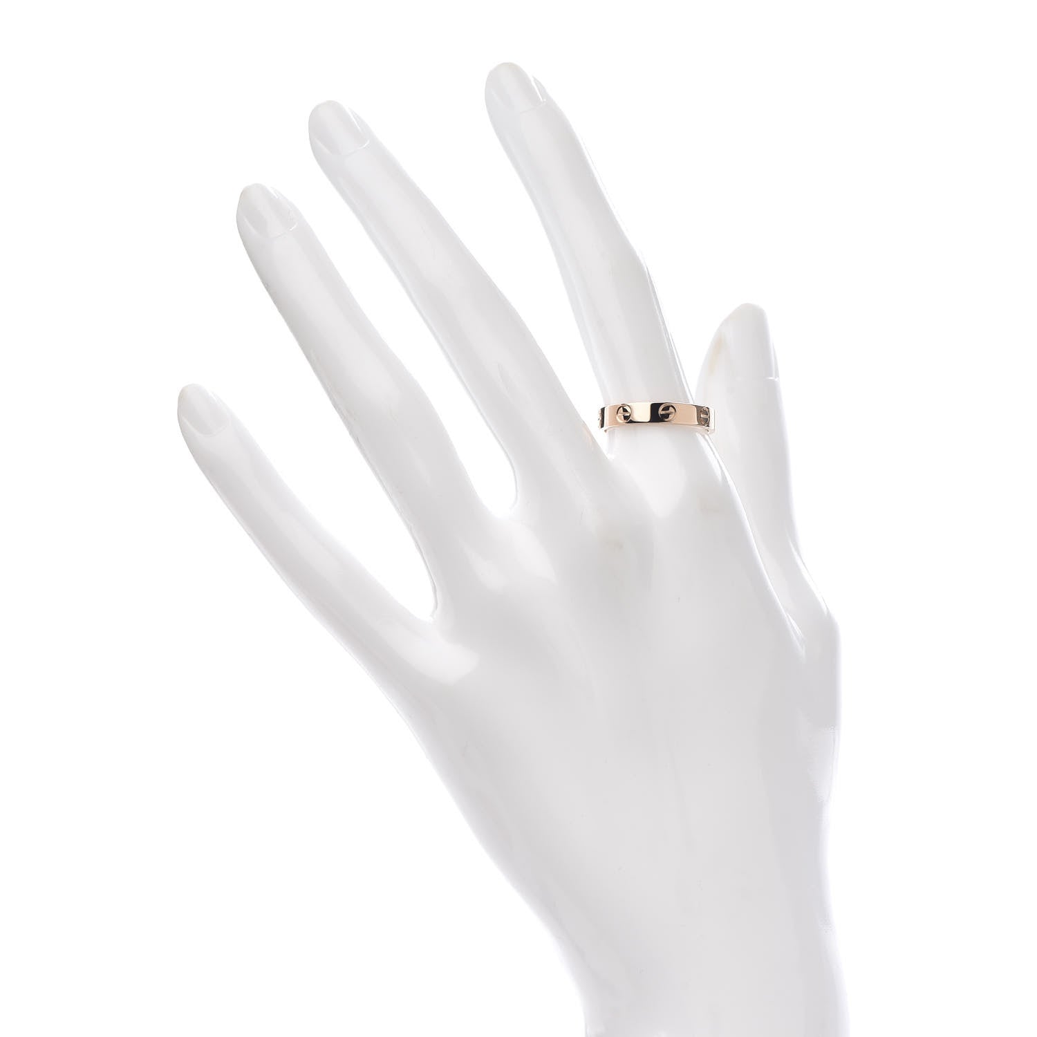 Cartier 18K Pink Gold 3.5mm LOVE Wedding Band Ring 54 6.75 2 of 5