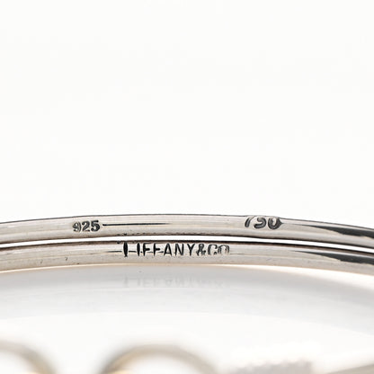 Tiffany Sterling Silver 18K Yellow Gold Double Hook Eye Bangle Bracelet 3 of 3