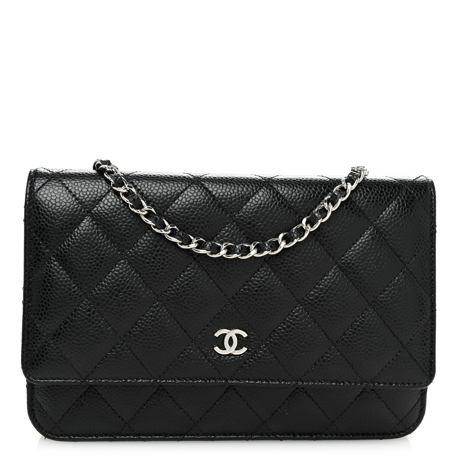 Chanel Caviar Quilted Wallet on Chain WOC Black 1 of 11