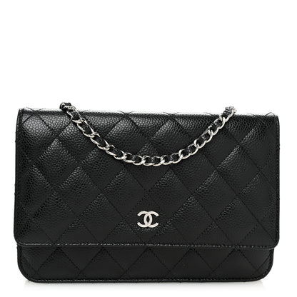 Chanel Caviar Quilted Wallet on Chain WOC Black 1 of 11