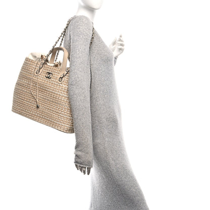 Chanel Woven Straw Caviar Tote Beige 2 of 11