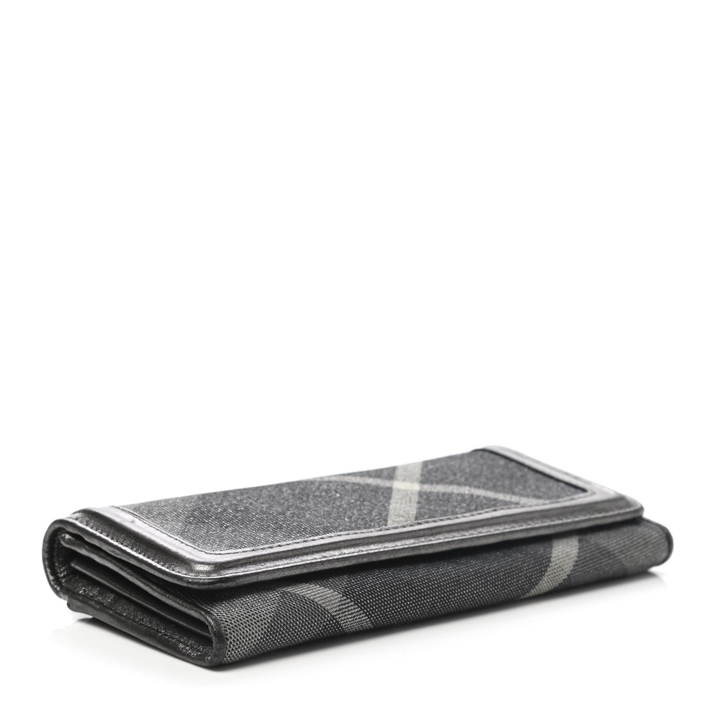 Shimmer Check Continental Wallet Pewter