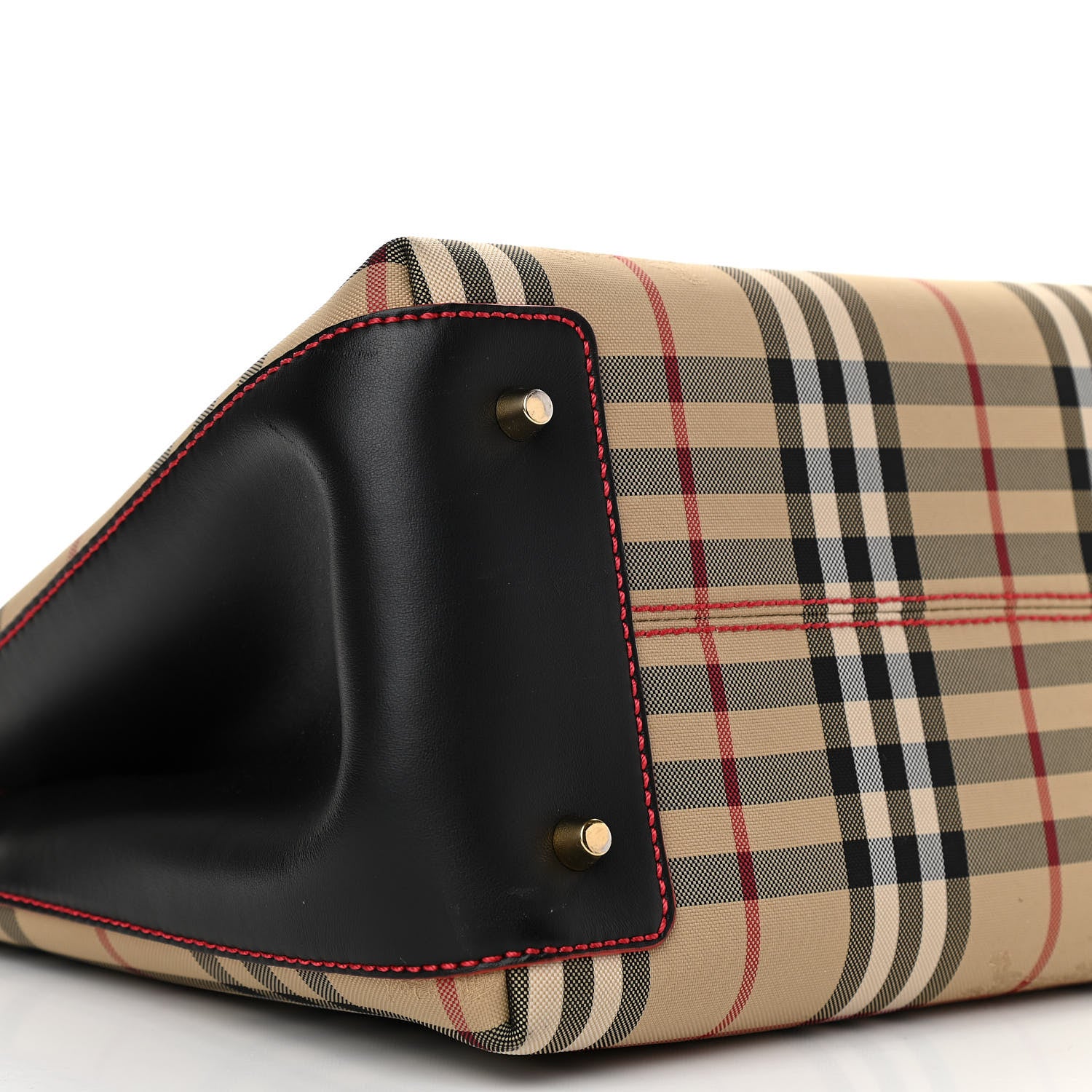 Burberry Horseferry Check Medium Ballingdon Tote Honey Black 8 of 10