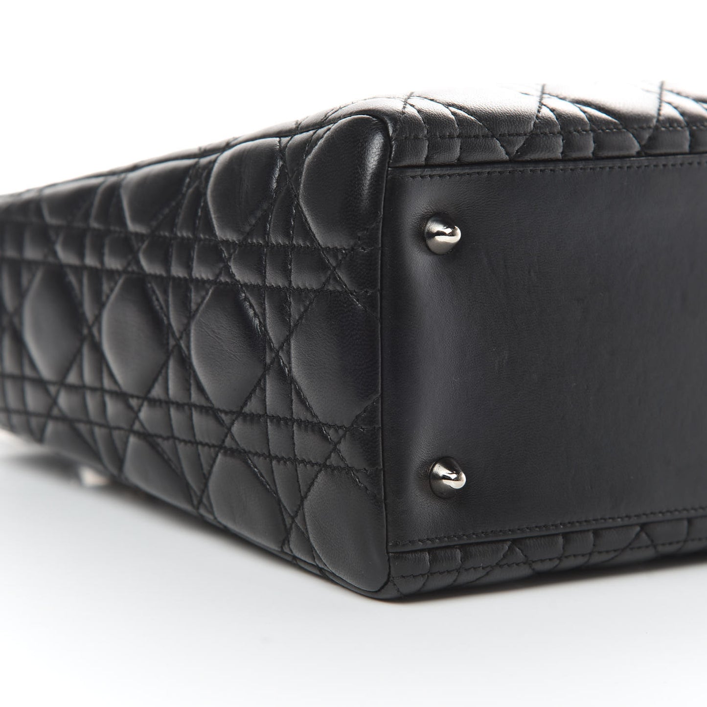Lambskin Cannage Medium Lady Dior Black