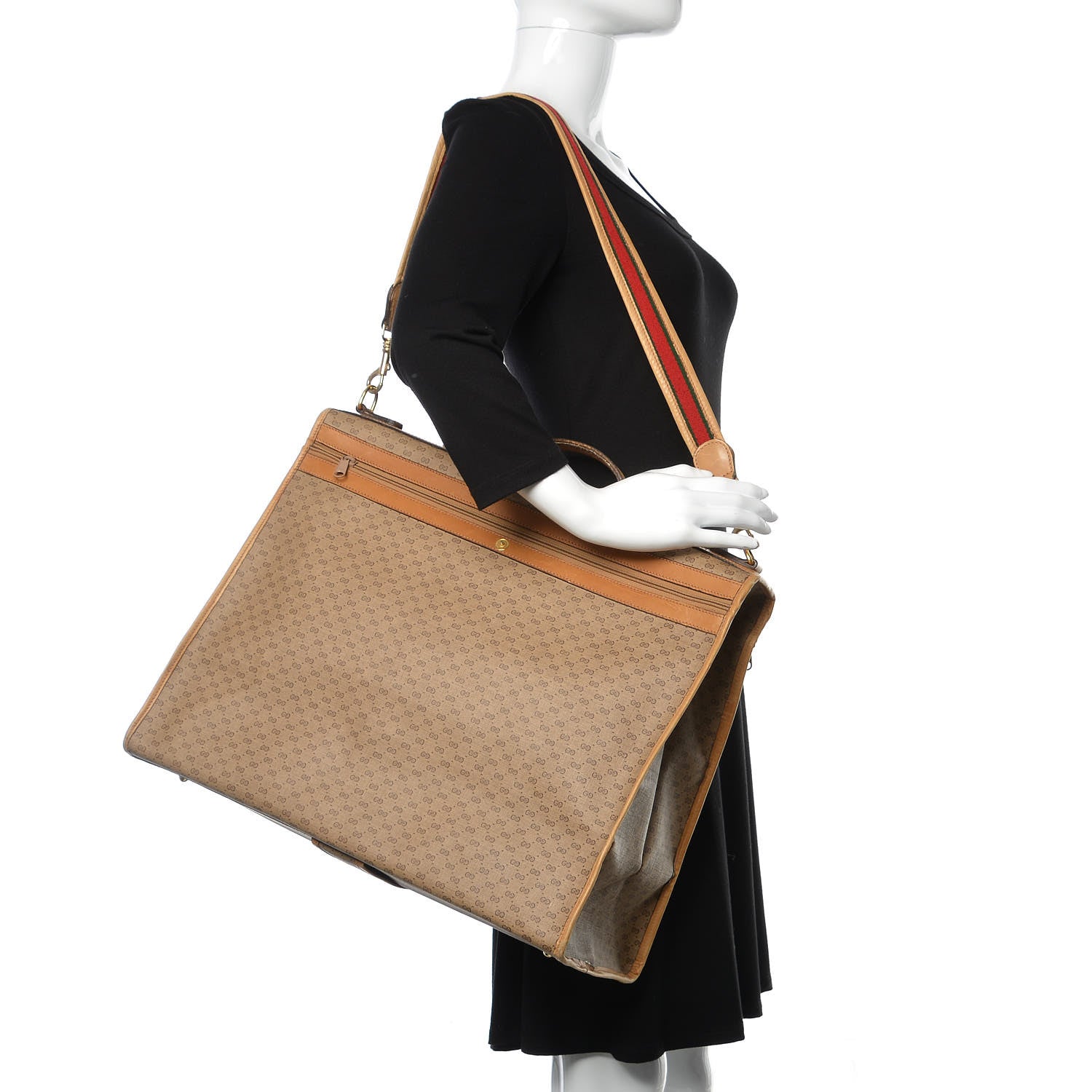 Gucci Coated Canvas Monogram Travel Bag 2 of 22