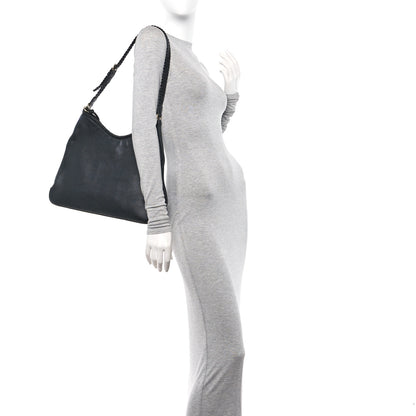 Gucci Pebbled Calfskin Medium Marrakech Hobo Black 2 of 11