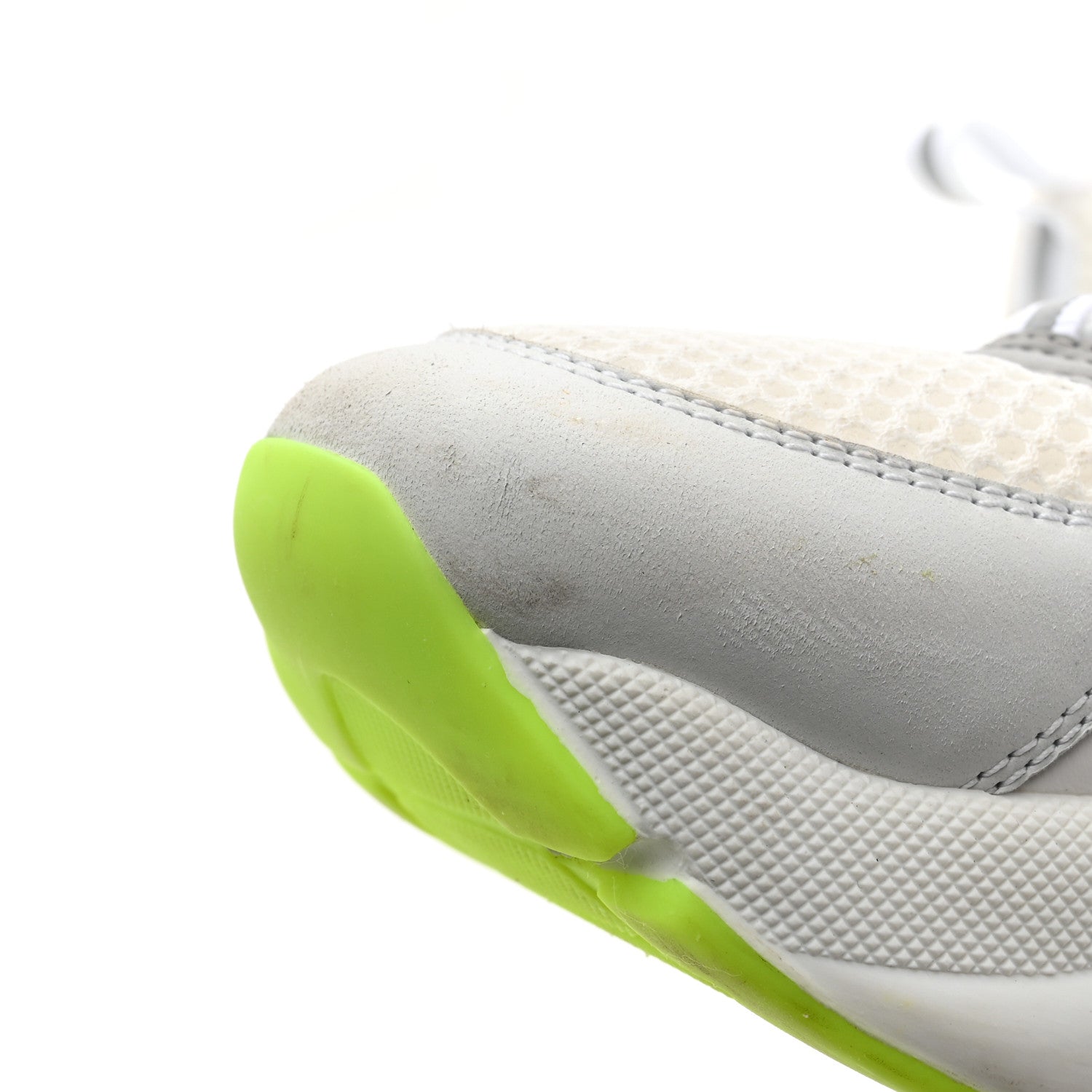 Christian Dior Technical Mesh Calfskin B22 Sneakers 40 White Neon 9 of 11