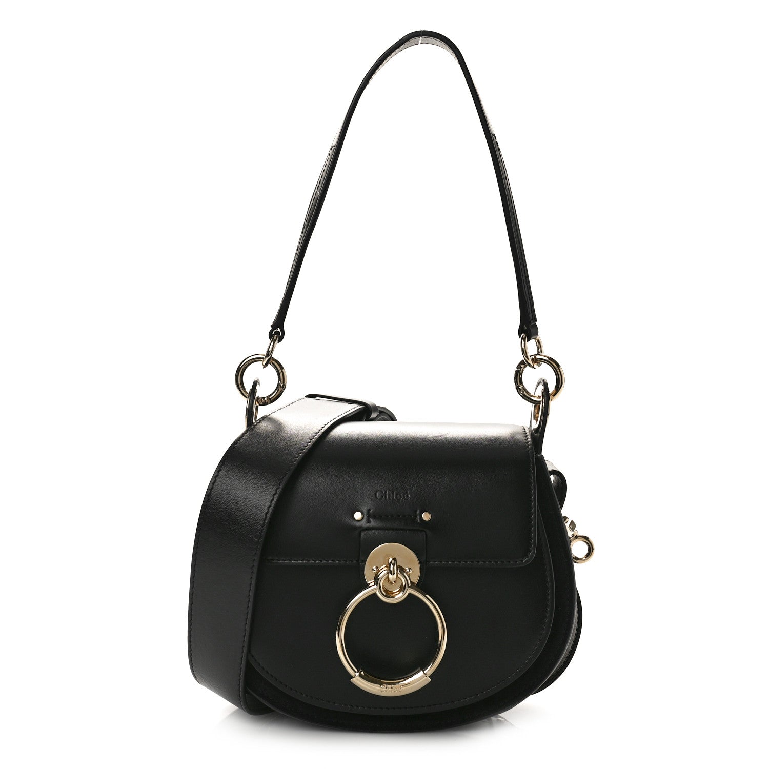 Chloe Calfskin Small Tess Bag Black 1 of 10