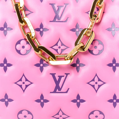 Louis Vuitton Lambskin Embossed Monogram Vuittamins Coussin PM Rose Violet 9 of 11