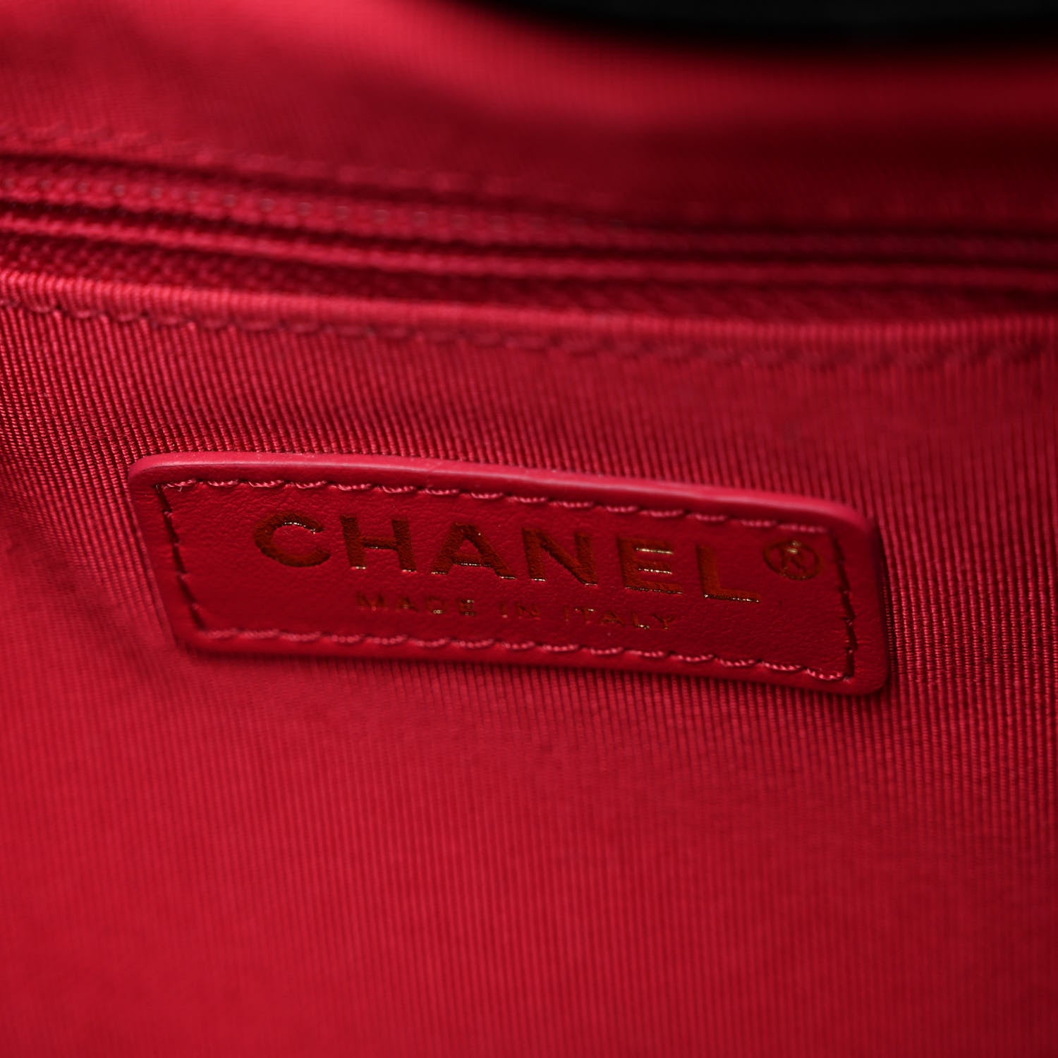 Chanel Shiny Aged Calfskin CC Chain Drawstring Bag Black 6 of 10