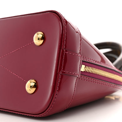 Louis Vuitton Patent Monogram Alma BB Magenta 9 of 12