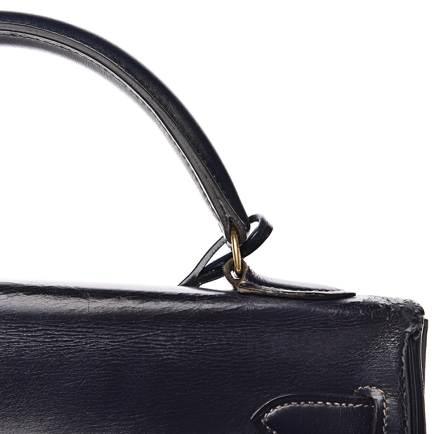 Hermes Box Kelly Retourne 32 Bleu Marine 31 of 33