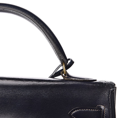 Hermes Box Kelly Retourne 32 Bleu Marine 31 of 33