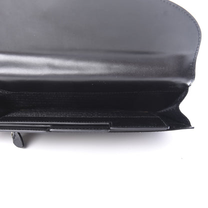 Burberry Grain Calfskin Continental Travel Wallet Black 5 of 9