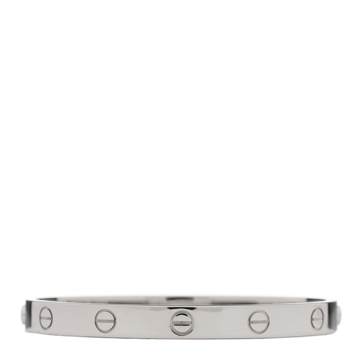 18K White Gold LOVE Bracelet 17
