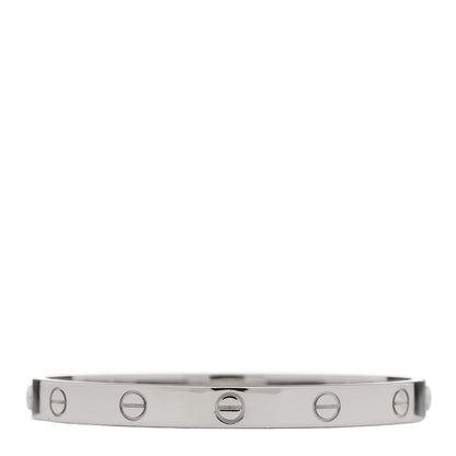 Cartier 18K White Gold LOVE Bracelet 17 2 of 5