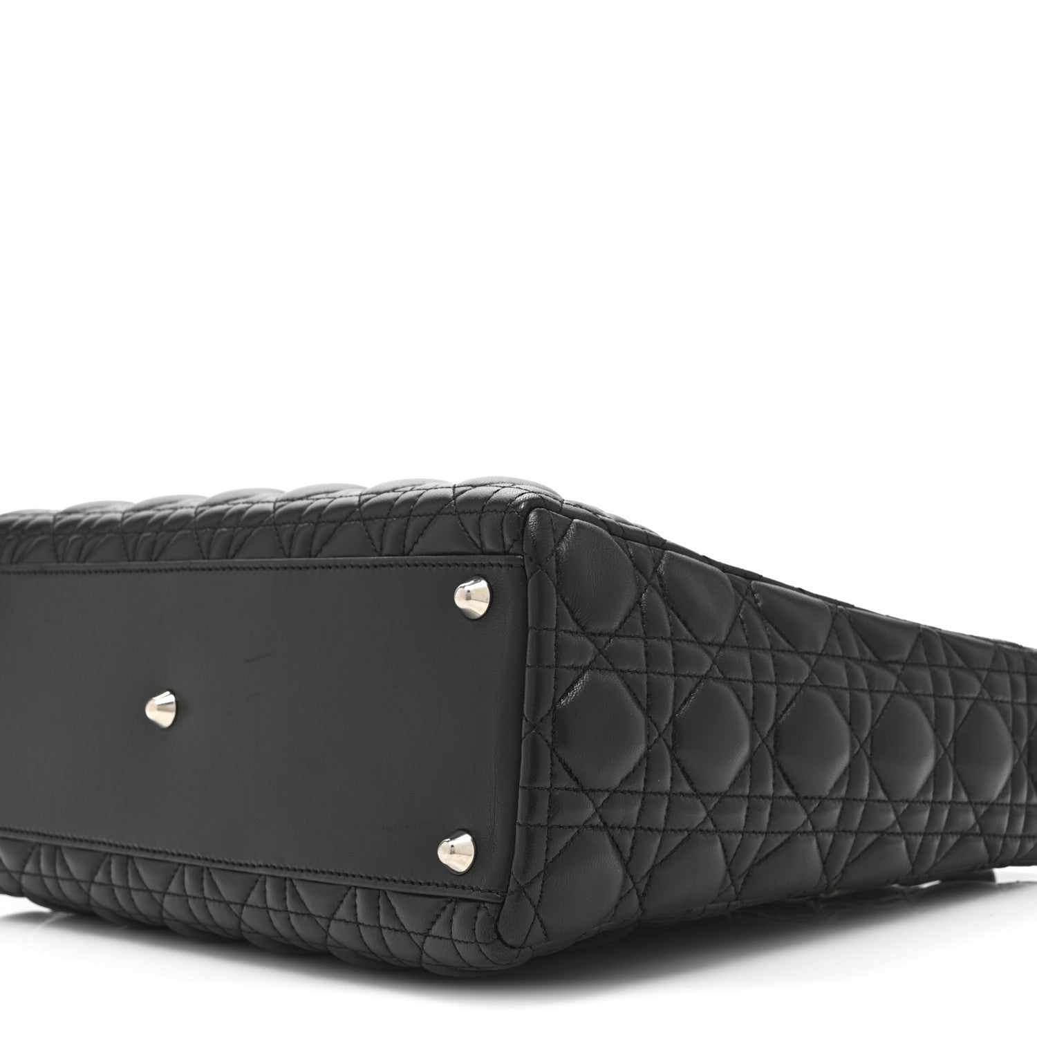 Christian Dior Lambskin Cannage Large Lady Dior Black 1848943