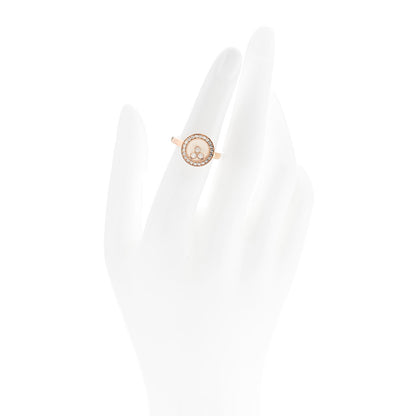 Chopard 18K Rose Gold Diamond Happy Diamonds Icons Ring 52 6 2 of 6