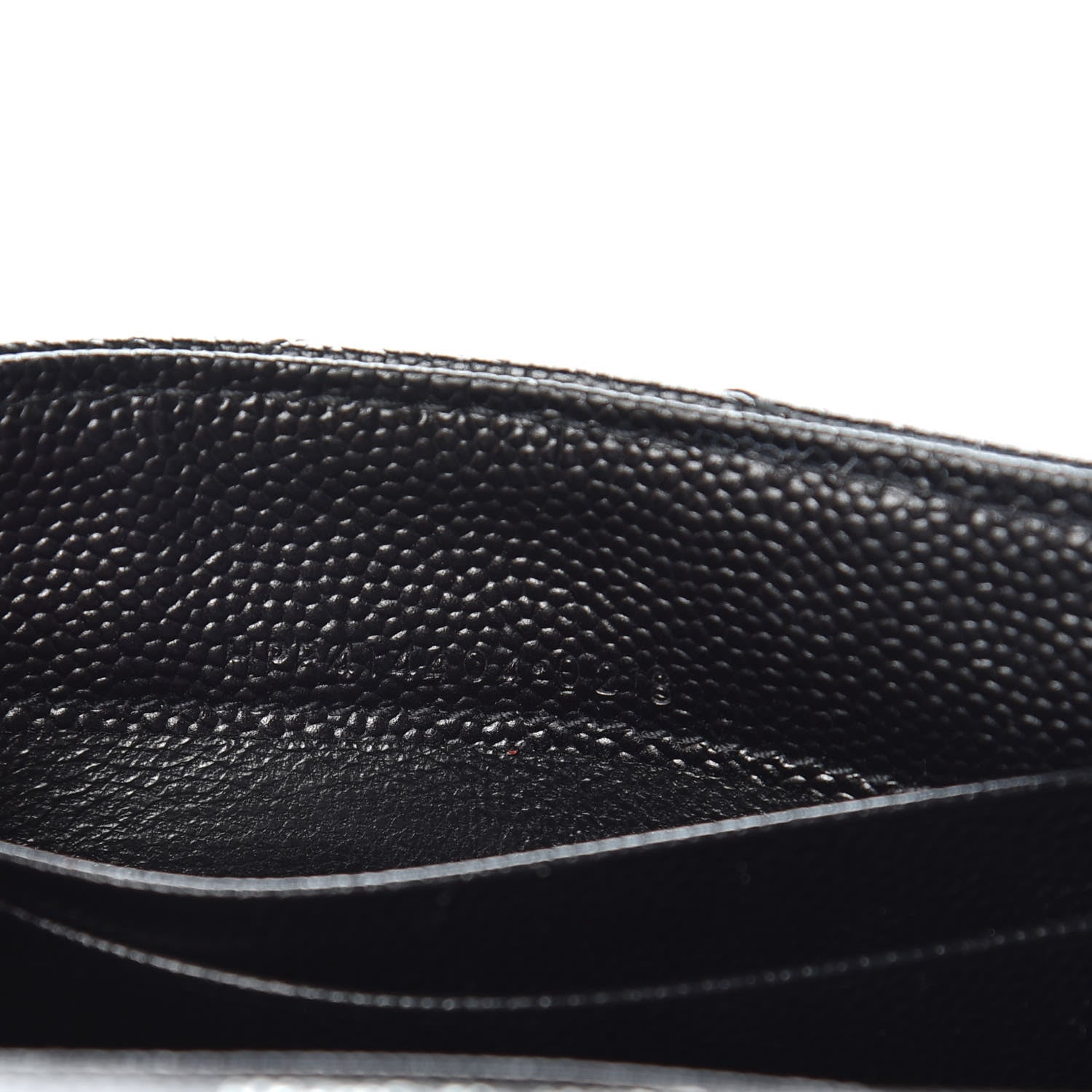Saint Laurent Grain De Poudre Matelasse Chevron Small Monogram Envelope Wallet Black 7 of 7