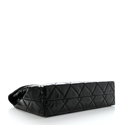 Chanel Vinyl Quilted In the Business Flap Bag Black 4 of 10