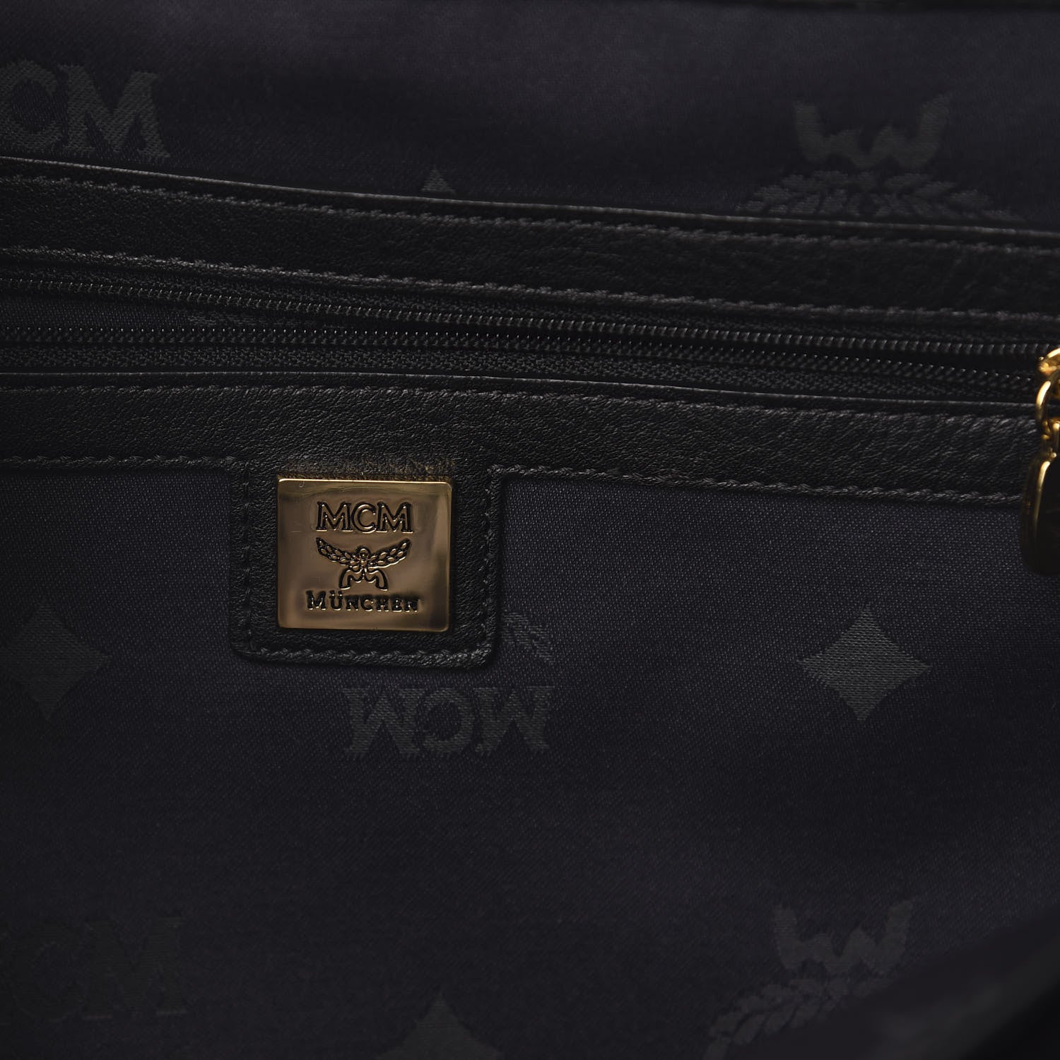 MCM Visetos Studded Medium Stark M Backpack Black 5 of 11