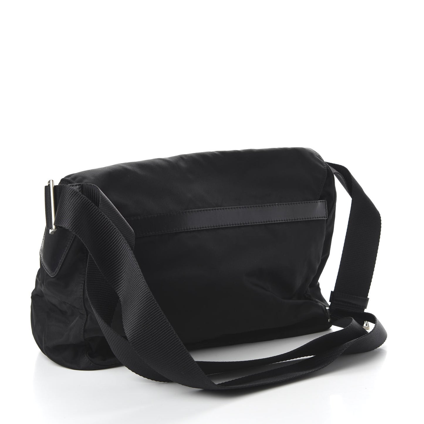 Nylon Vela Messenger Bag Black