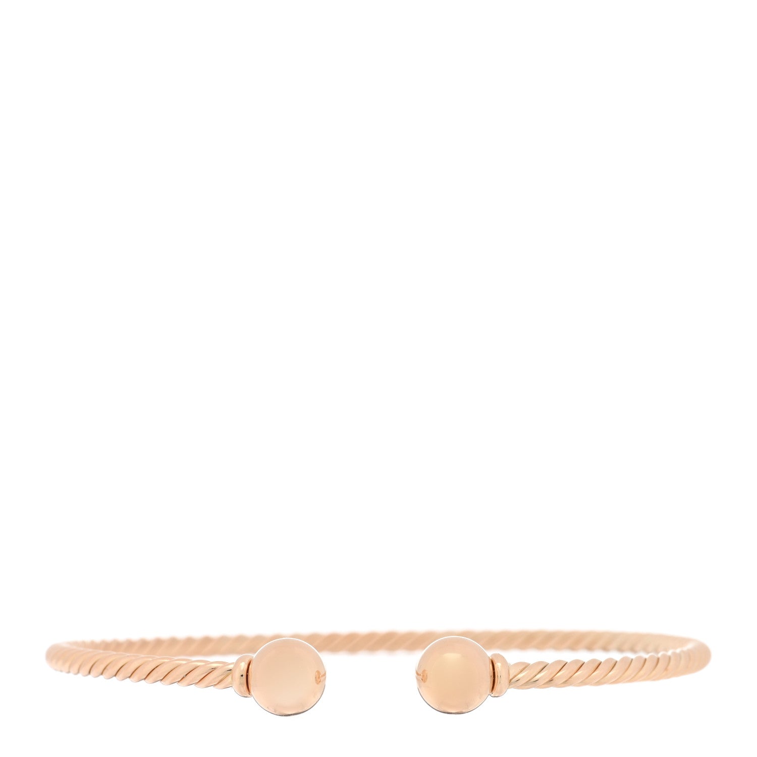 David Yurman 18K Rose Gold 7mm Solari Bracelet 1 of 3