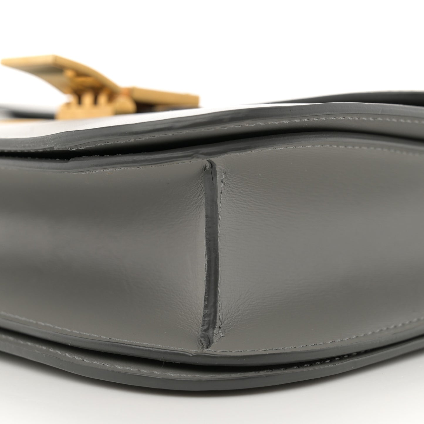 Box Calfskin Medium Classic Box Flap Bag Light Charcoal