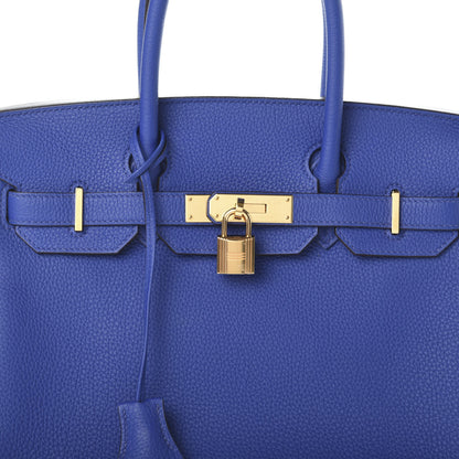 Hermes Togo Birkin 30 Bleu Electrique 9 of 9