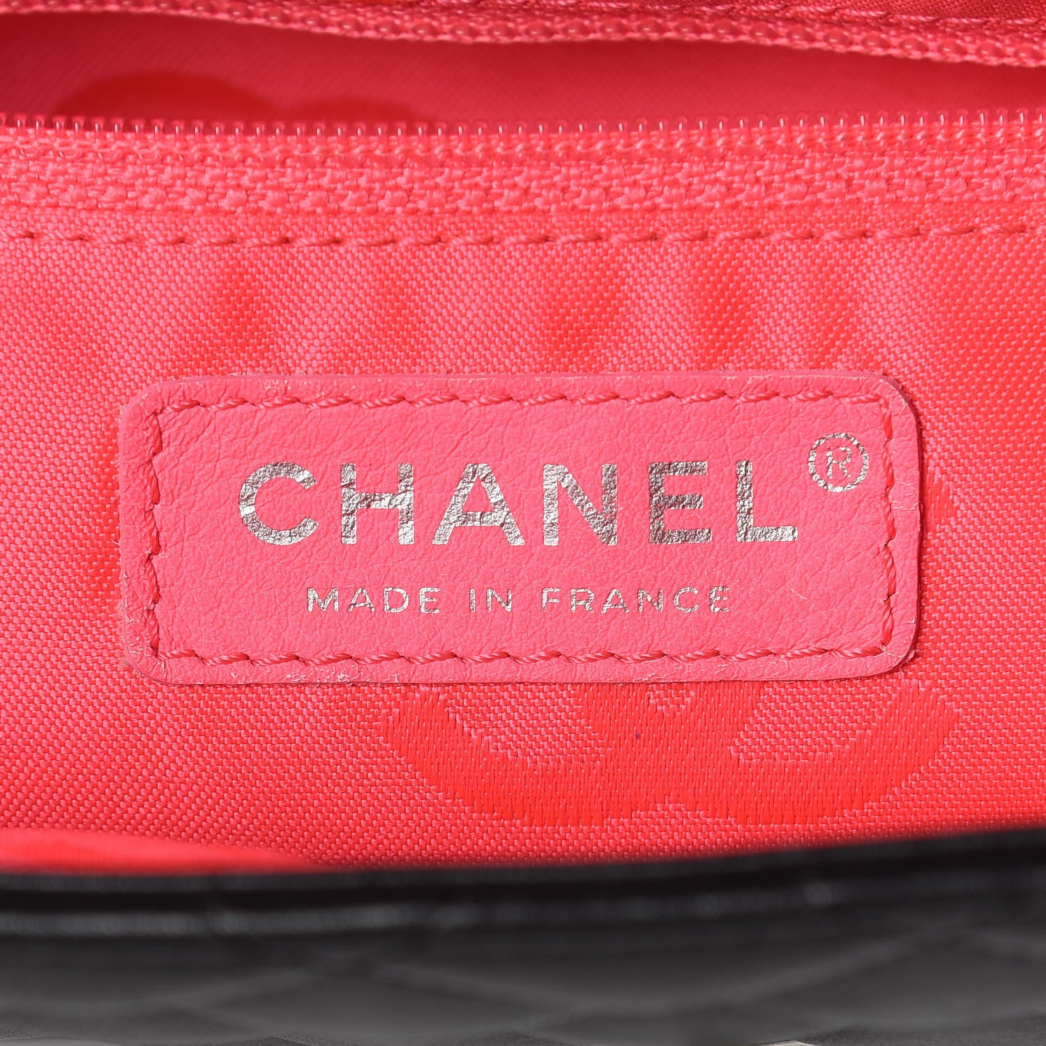 Chanel Calfskin Quilted Large Cambon Flap Black White 8 of 9