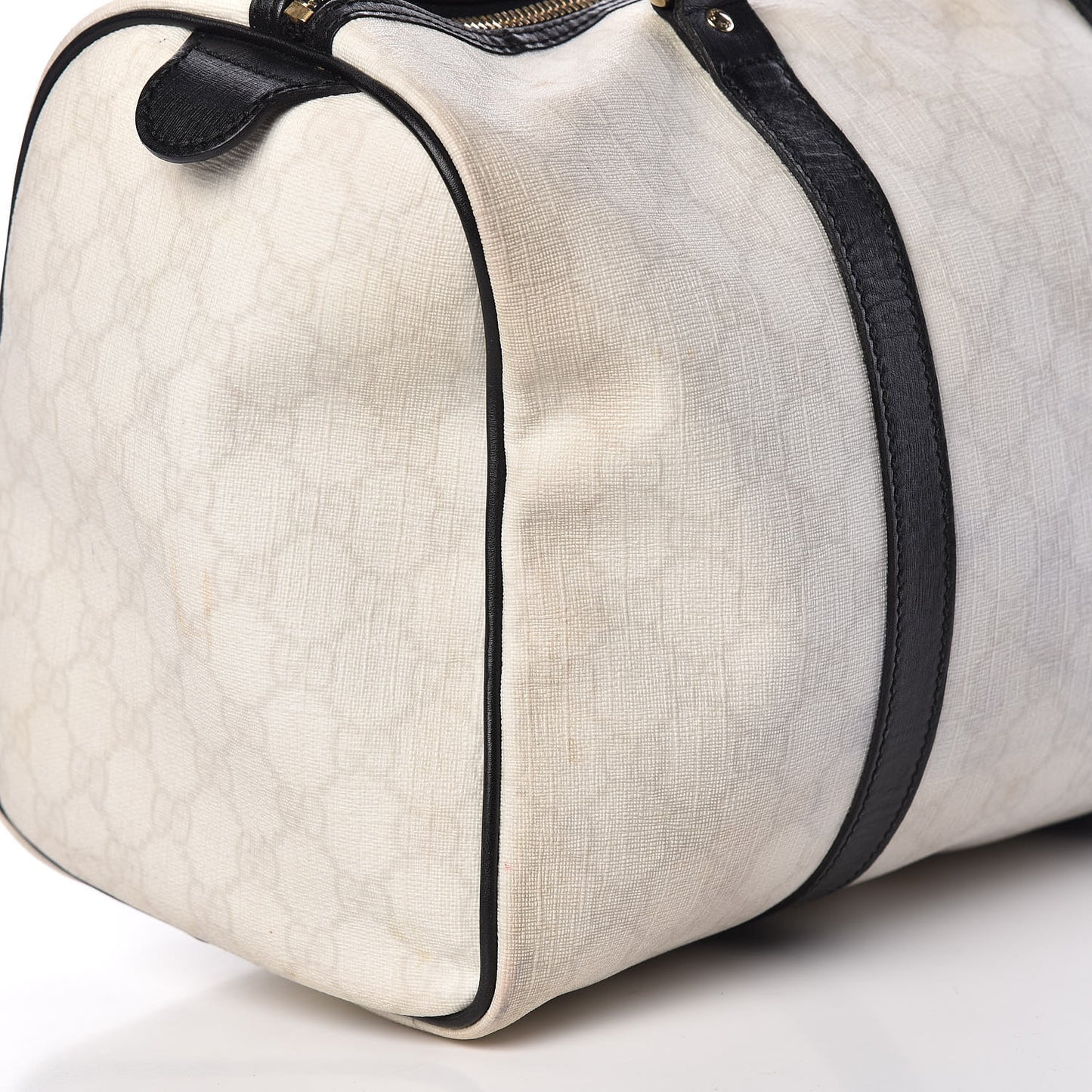 GG Plus Monogram Medium Joy Boston White Black