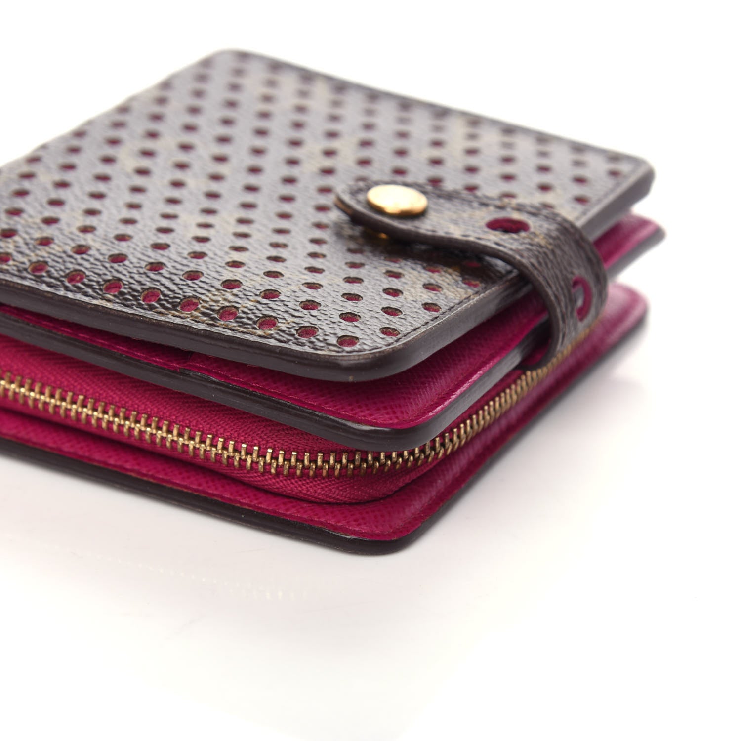 Louis Vuitton Monogram Perforated Compact Zipped Wallet Fuchsia 8 of 8