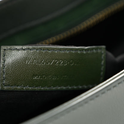 Saint Laurent Smooth Calfskin Le 5 A 7 Hobo Vert Fonce 7 of 12