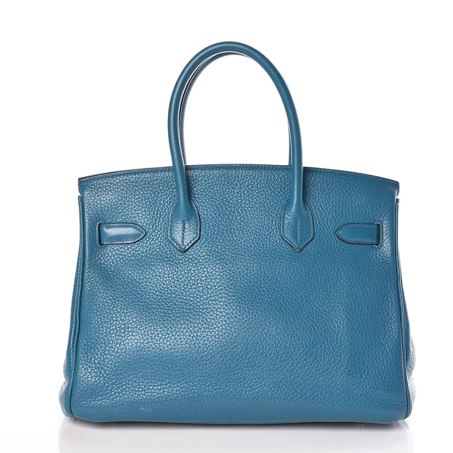 Taurillon Clemence Birkin 30 Bleu Izmir