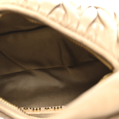 Miu Miu Nappa Matelasse Small Wander Hobo Sabbia 5 of 9